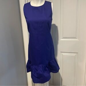 J Crew Purple Cotton Sheath Dress